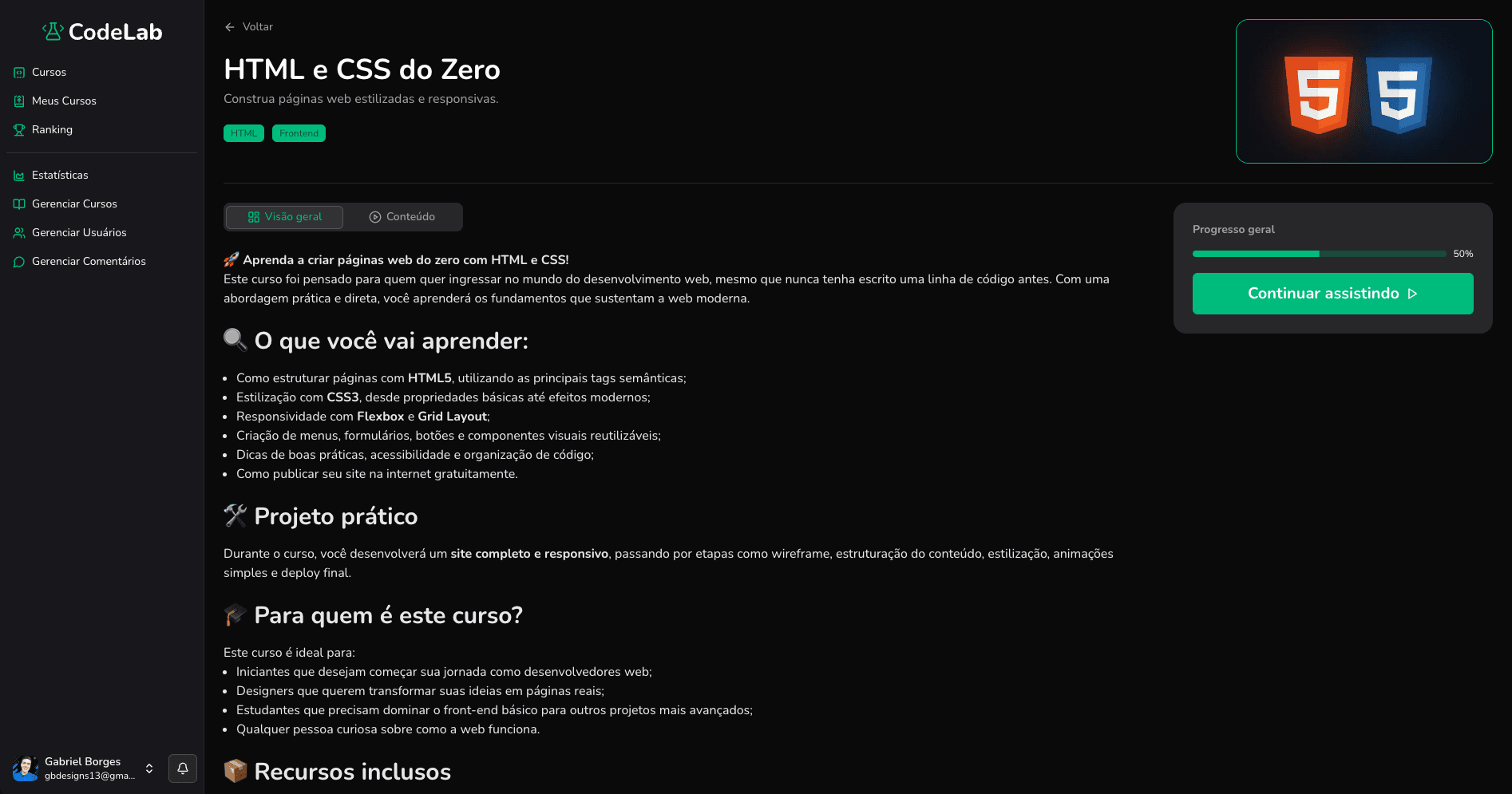 Detalhes do Curso